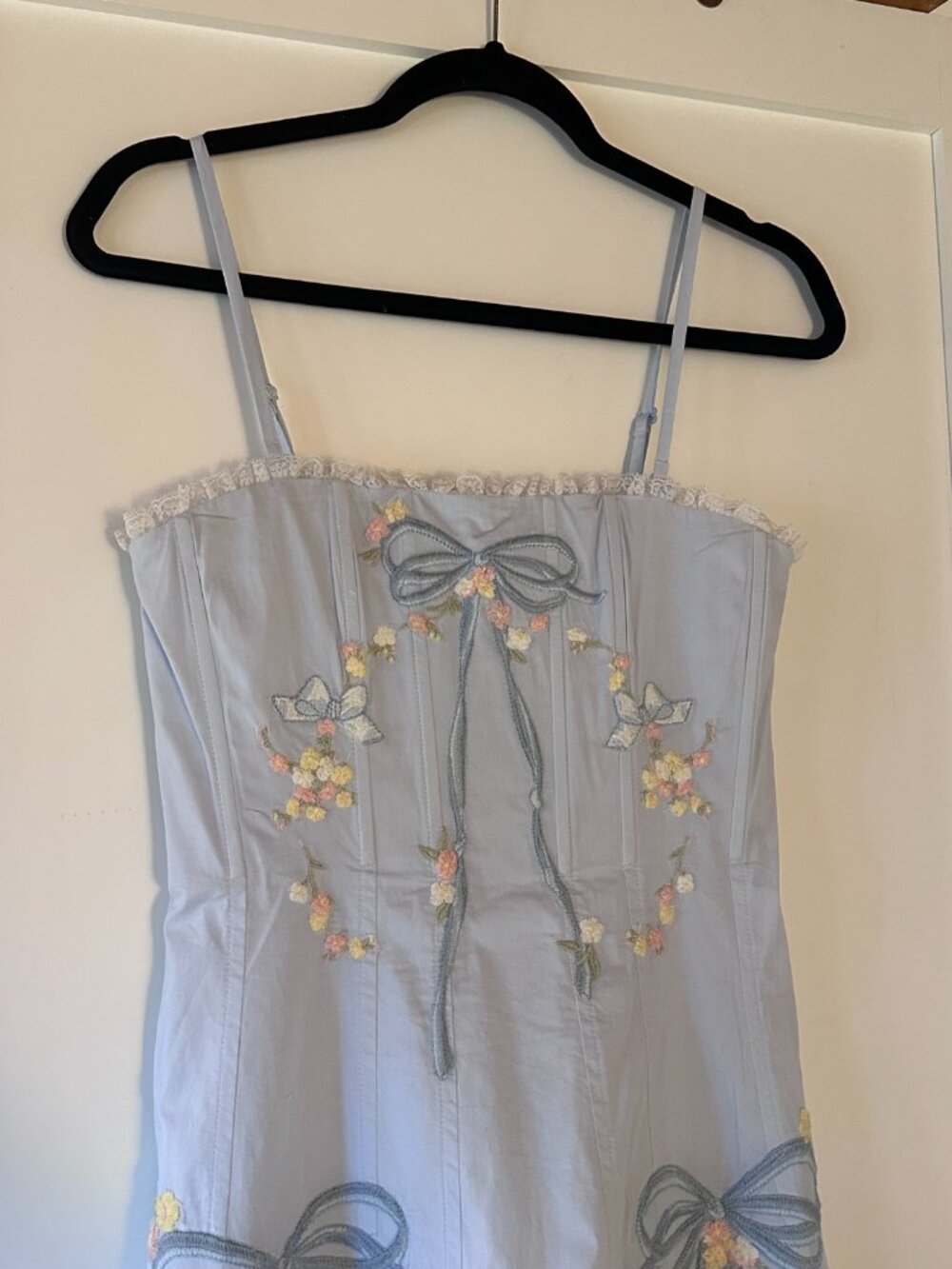 NWT For Love and Lemons Baby Bows Patchwork Mini - Picture 7 of 7